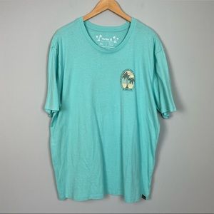Hurley Tee Shirt Size XL Everyday Washed Palm Tree Beach Surf Sun Ocean Graphic